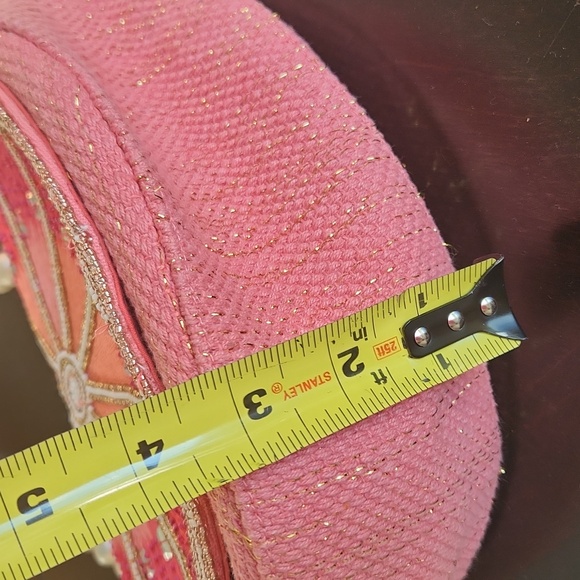 A&B Limited Edition Pink Beaded Women's Bag Grapfruit Purse - Picture 17 of 17